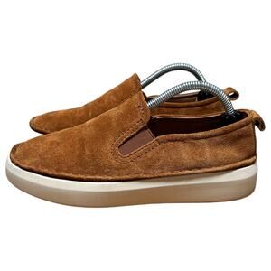 FRYE Ivy Women’s Size 6 Casual Sneaker Cognac Suede Leather Slip On Comfort